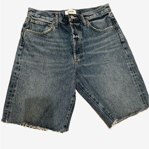 Agolde Classic Blue Denim Shorts